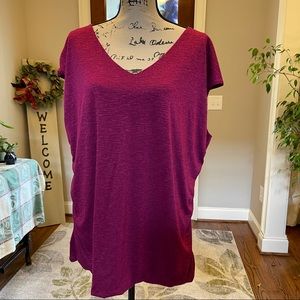 V-neck Cap Sleeve Top